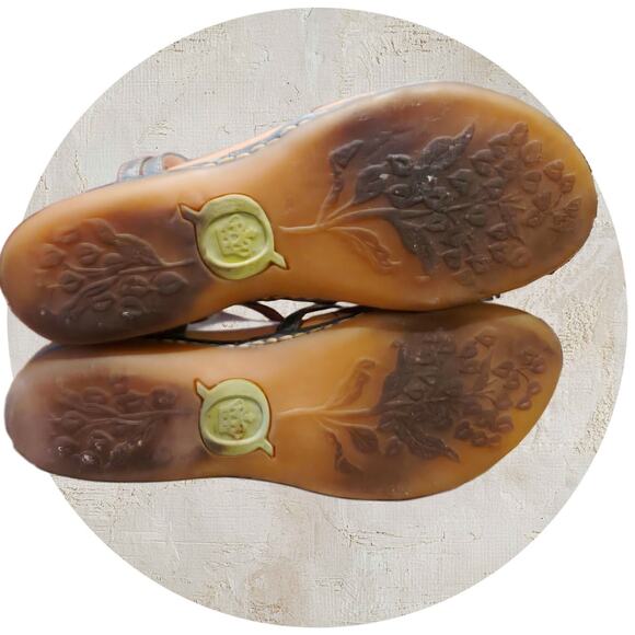 Born Green Leather Sandal Womens Size US 9 EU 40.5 - Picture 8 of 10